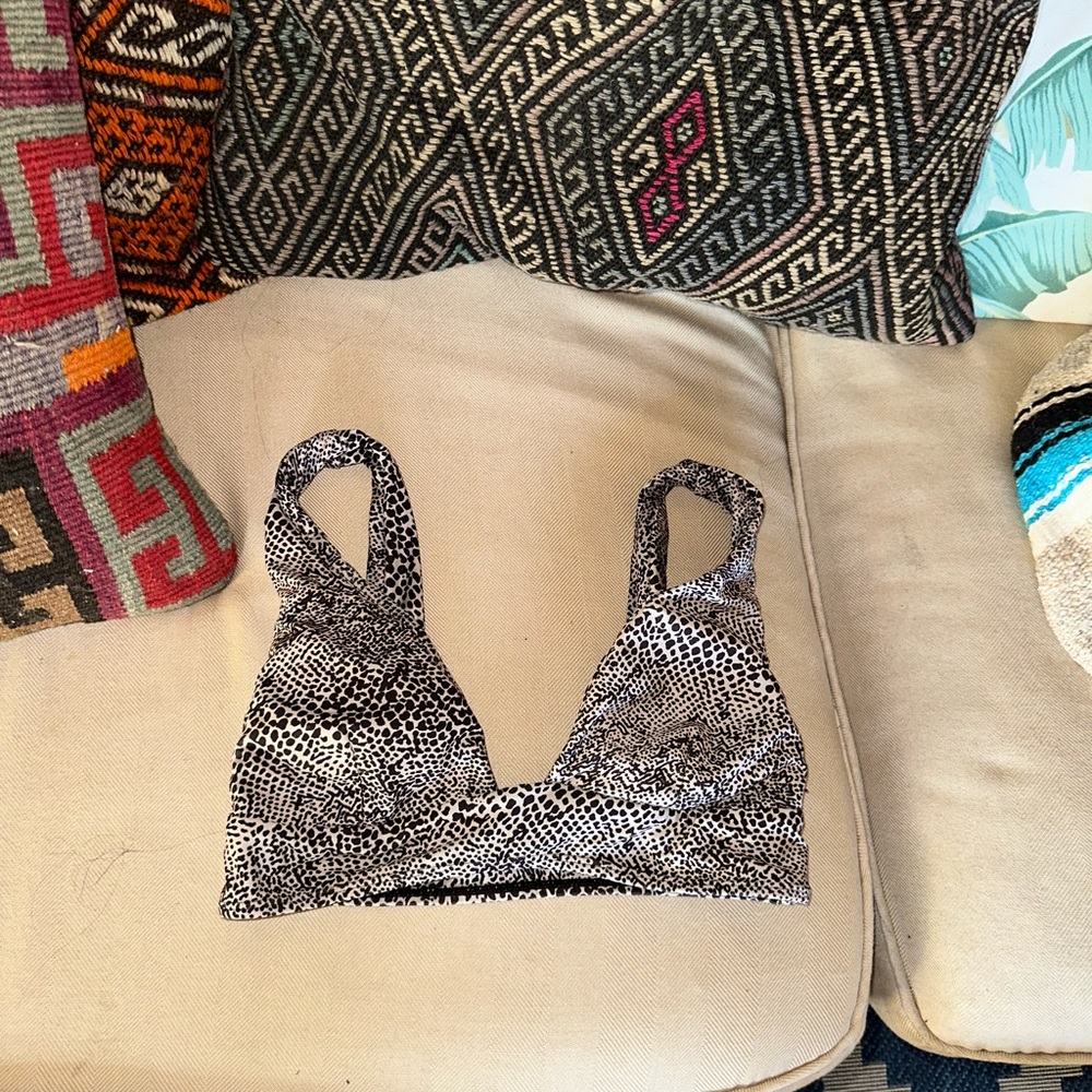 Animal snake Print pole sport Bikini Top